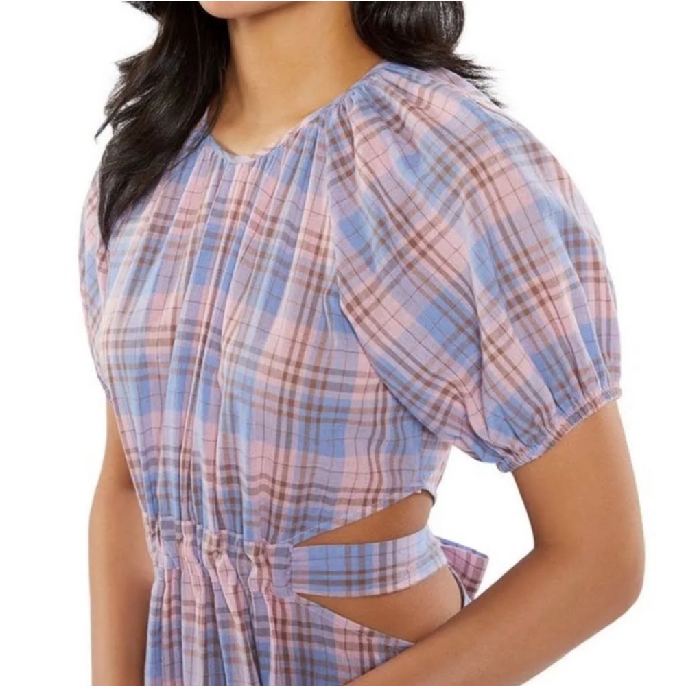 LIKELY - Payson Side Cutout Plaid Midi Dress In Lilac
Sachet - Size 10 - NWT - Picture 2 of 16